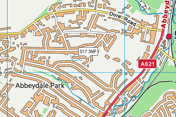 S17 3NP map - OS VectorMap District (Ordnance Survey)