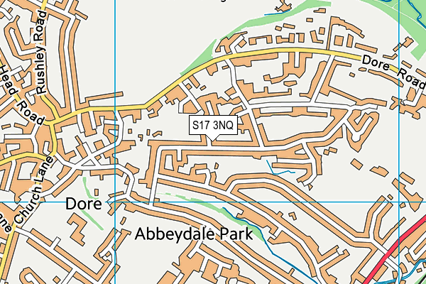 S17 3NQ map - OS VectorMap District (Ordnance Survey)