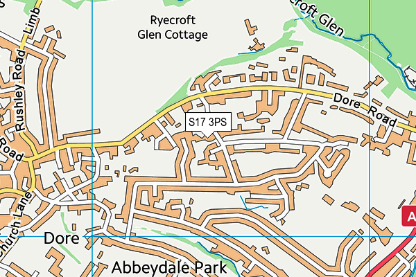 S17 3PS map - OS VectorMap District (Ordnance Survey)