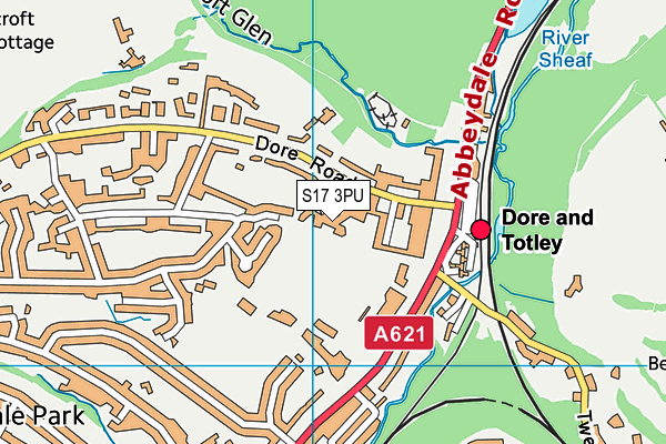 S17 3PU map - OS VectorMap District (Ordnance Survey)