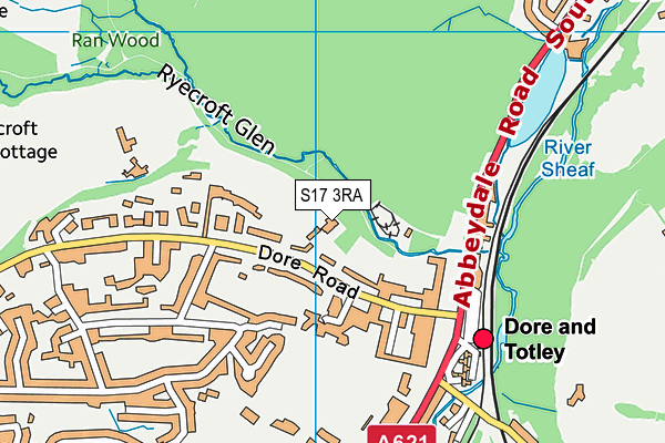 S17 3RA map - OS VectorMap District (Ordnance Survey)