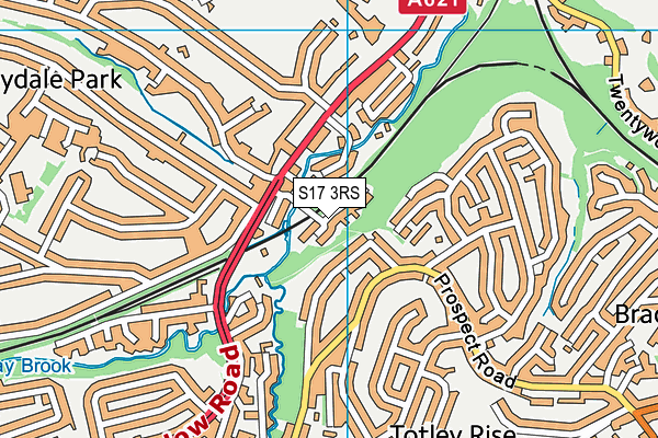 S17 3RS map - OS VectorMap District (Ordnance Survey)