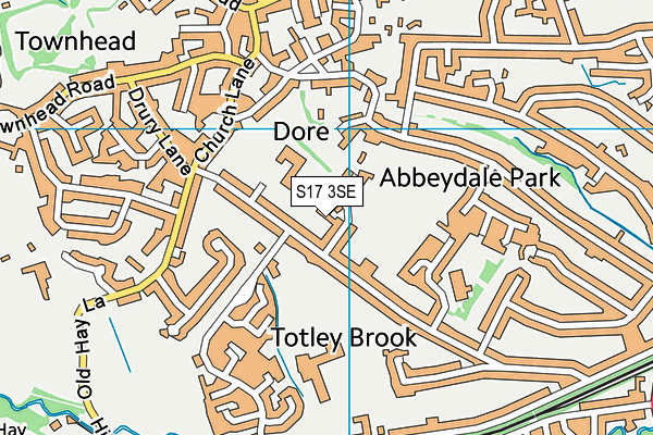 S17 3SE map - OS VectorMap District (Ordnance Survey)