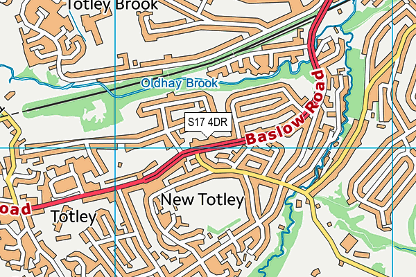 S17 4DR map - OS VectorMap District (Ordnance Survey)