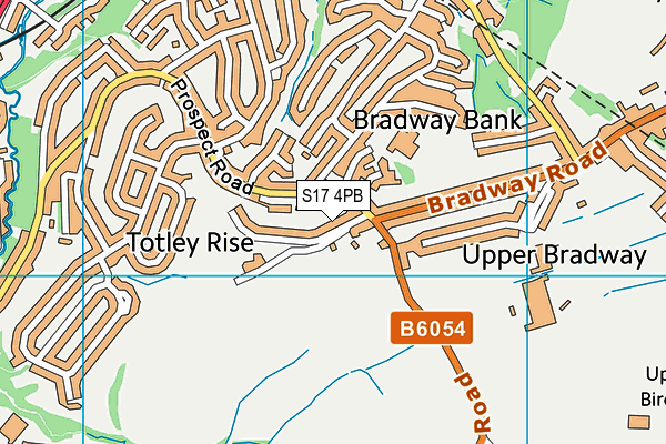 S17 4PB map - OS VectorMap District (Ordnance Survey)