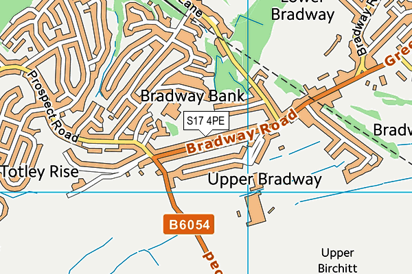 S17 4PE map - OS VectorMap District (Ordnance Survey)