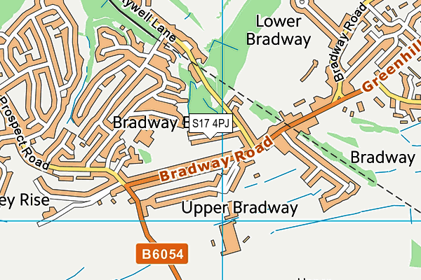 S17 4PJ map - OS VectorMap District (Ordnance Survey)