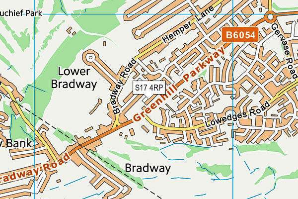 S17 4RP map - OS VectorMap District (Ordnance Survey)