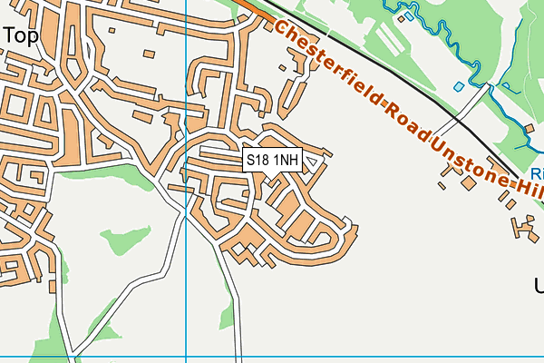 S18 1NH map - OS VectorMap District (Ordnance Survey)