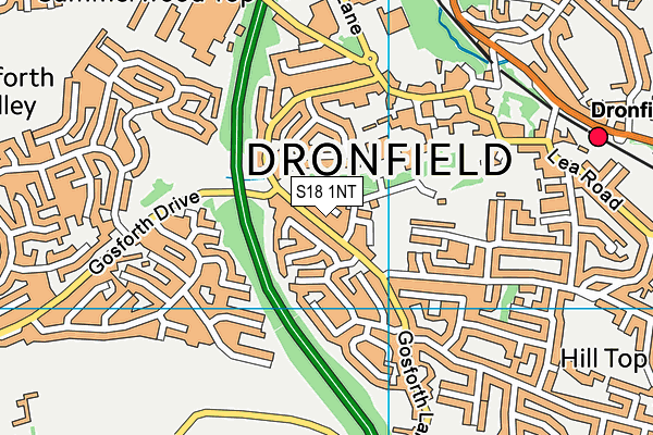 S18 1NT map - OS VectorMap District (Ordnance Survey)