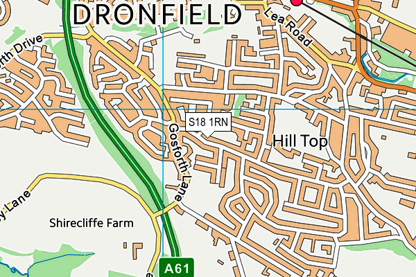 S18 1RN map - OS VectorMap District (Ordnance Survey)