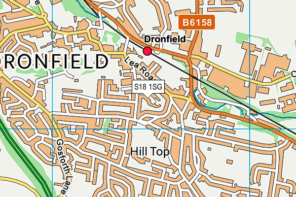 S18 1SG map - OS VectorMap District (Ordnance Survey)