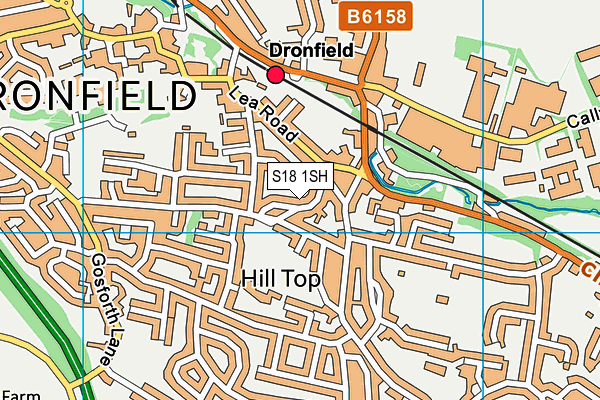 S18 1SH map - OS VectorMap District (Ordnance Survey)