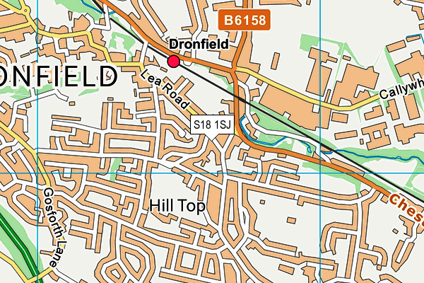 S18 1SJ map - OS VectorMap District (Ordnance Survey)