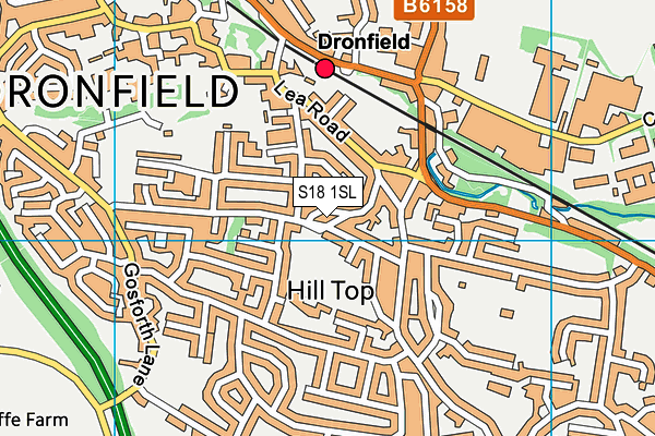 S18 1SL map - OS VectorMap District (Ordnance Survey)