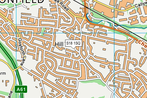 S18 1SQ map - OS VectorMap District (Ordnance Survey)