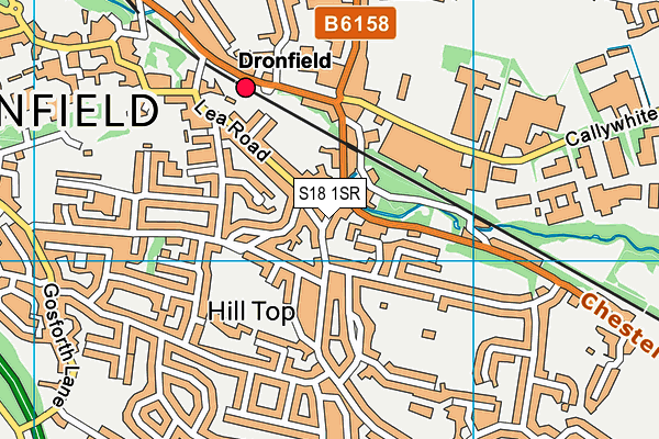 S18 1SR map - OS VectorMap District (Ordnance Survey)