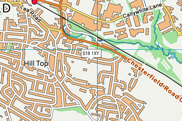 S18 1XY map - OS VectorMap District (Ordnance Survey)