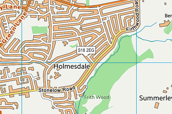S18 2EG map - OS VectorMap District (Ordnance Survey)