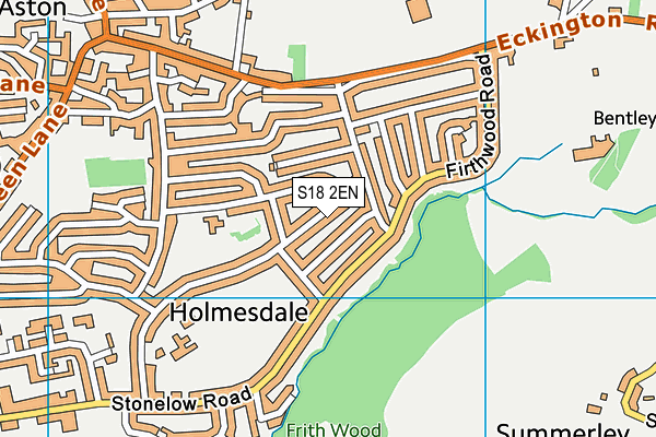 S18 2EN map - OS VectorMap District (Ordnance Survey)