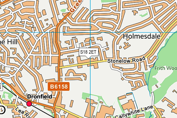 S18 2ET map - OS VectorMap District (Ordnance Survey)