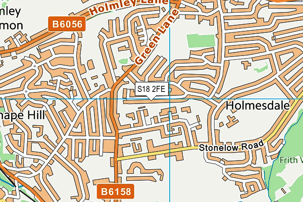 S18 2FE map - OS VectorMap District (Ordnance Survey)