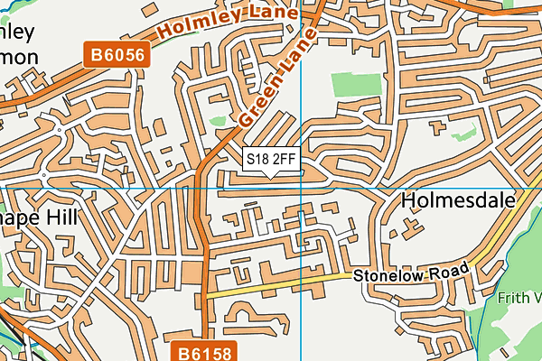 S18 2FF map - OS VectorMap District (Ordnance Survey)