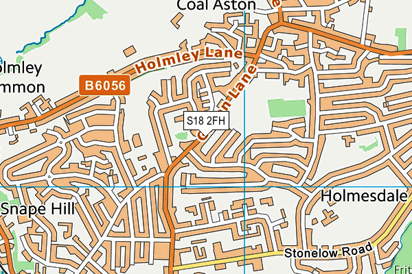 S18 2FH map - OS VectorMap District (Ordnance Survey)