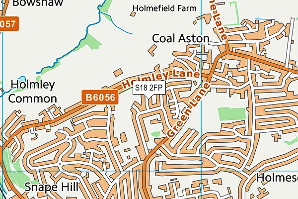 S18 2FP map - OS VectorMap District (Ordnance Survey)