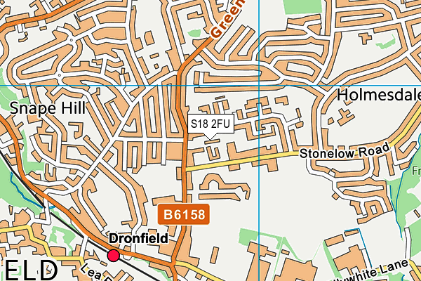 S18 2FU map - OS VectorMap District (Ordnance Survey)