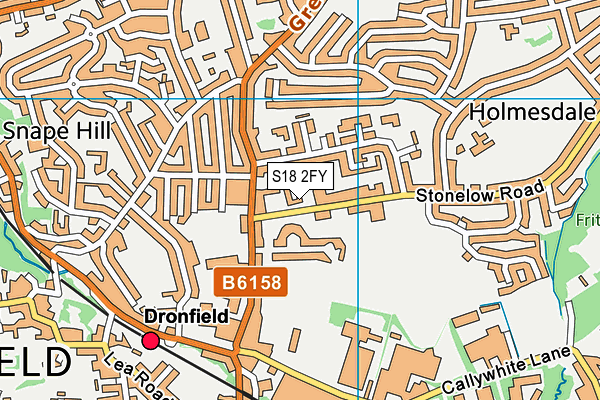 S18 2FY map - OS VectorMap District (Ordnance Survey)