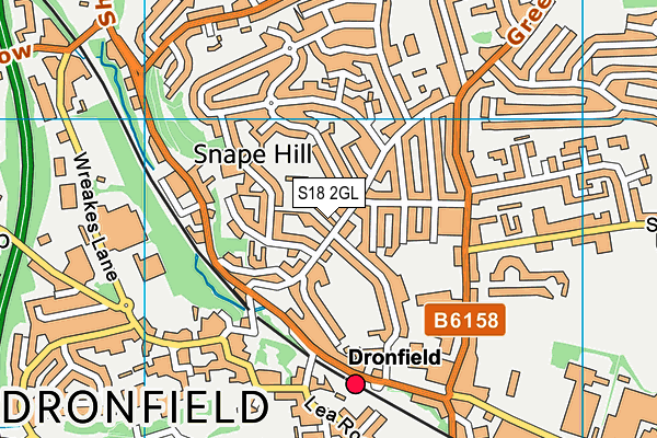 S18 2GL map - OS VectorMap District (Ordnance Survey)