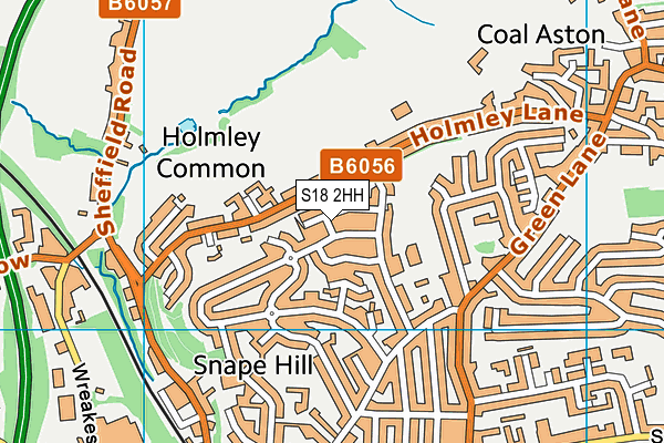 S18 2HH map - OS VectorMap District (Ordnance Survey)