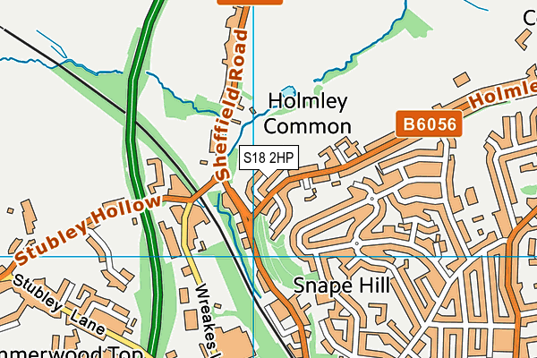 S18 2HP map - OS VectorMap District (Ordnance Survey)