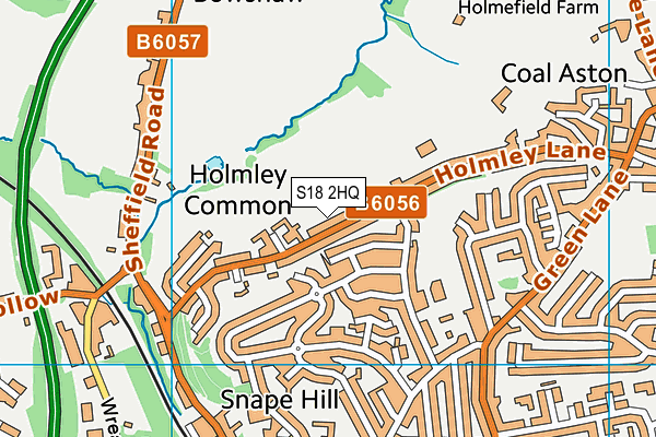 S18 2HQ map - OS VectorMap District (Ordnance Survey)