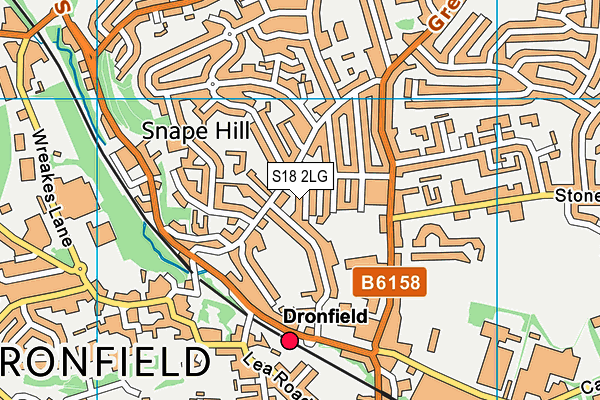 S18 2LG map - OS VectorMap District (Ordnance Survey)