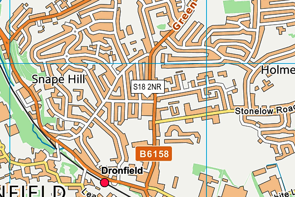 S18 2NR map - OS VectorMap District (Ordnance Survey)