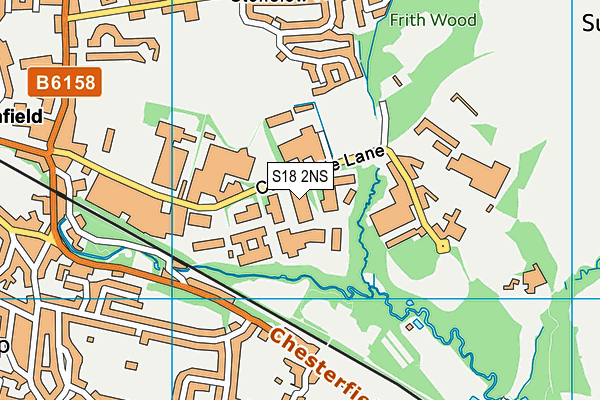S18 2NS map - OS VectorMap District (Ordnance Survey)