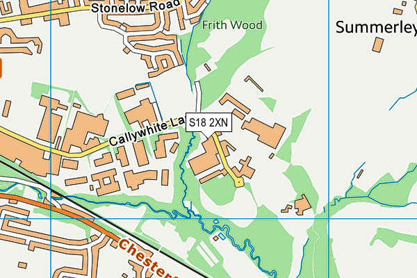 S18 2XN map - OS VectorMap District (Ordnance Survey)