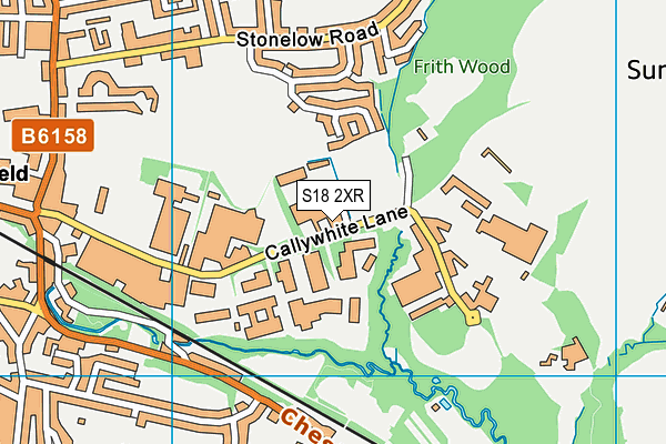 S18 2XR map - OS VectorMap District (Ordnance Survey)