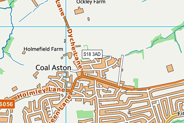 S18 3AD map - OS VectorMap District (Ordnance Survey)