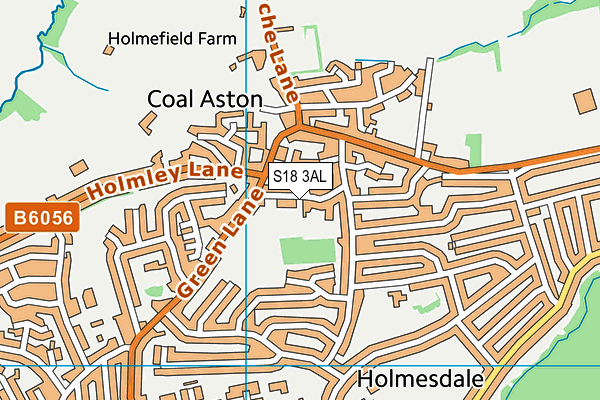 S18 3AL map - OS VectorMap District (Ordnance Survey)