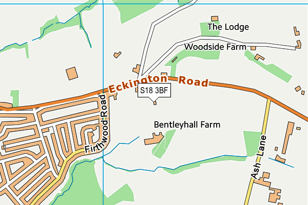 S18 3BF map - OS VectorMap District (Ordnance Survey)