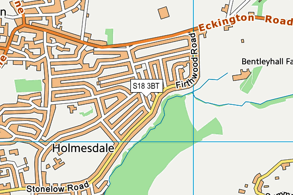S18 3BT map - OS VectorMap District (Ordnance Survey)