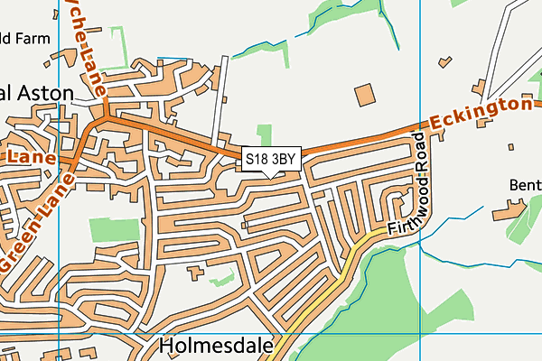 S18 3BY map - OS VectorMap District (Ordnance Survey)