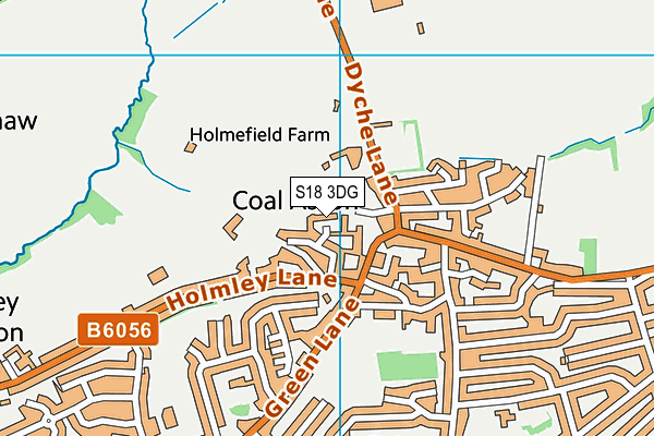 S18 3DG map - OS VectorMap District (Ordnance Survey)