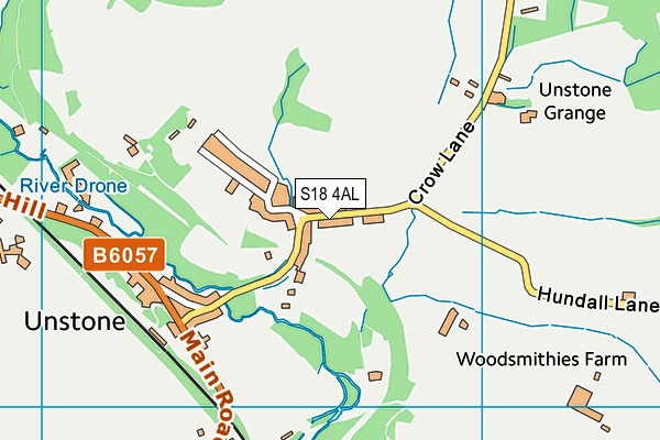 S18 4AL map - OS VectorMap District (Ordnance Survey)