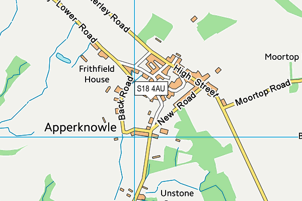 S18 4AU map - OS VectorMap District (Ordnance Survey)