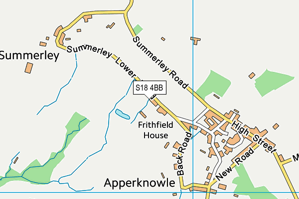 S18 4BB map - OS VectorMap District (Ordnance Survey)