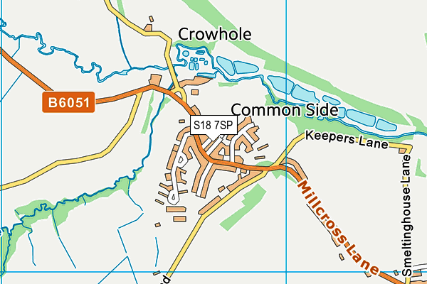 S18 7SP map - OS VectorMap District (Ordnance Survey)